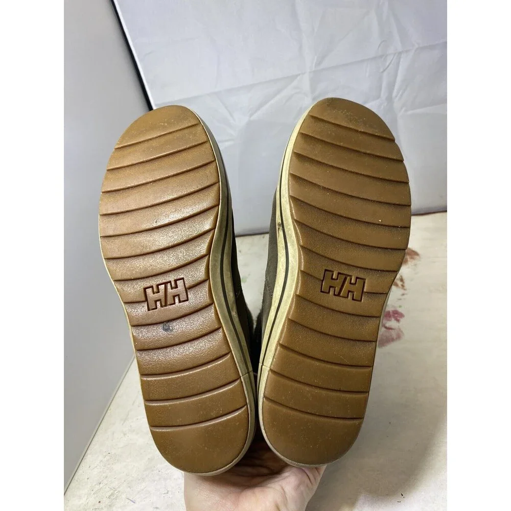 Helly Hansen Women`s Green Leather Boots Size 8